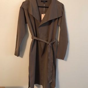 NWT sweater jacket, beautiful tan color